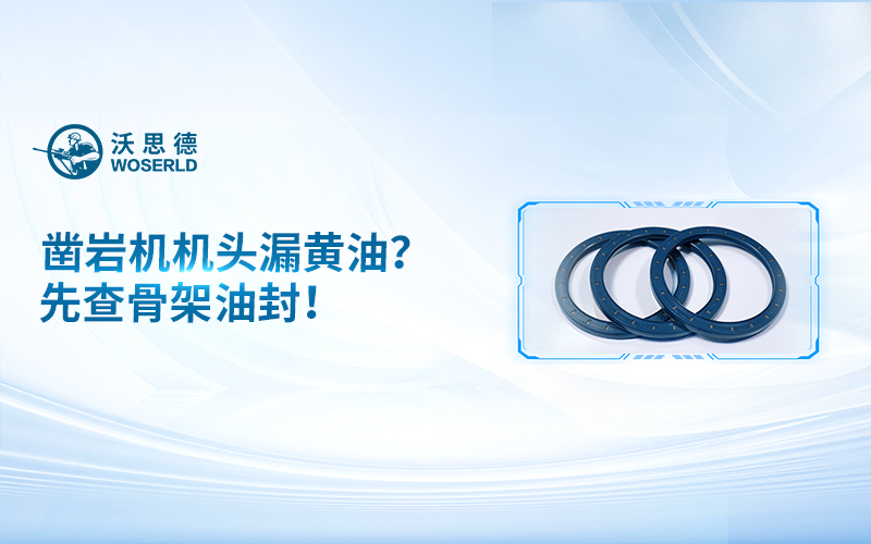 凿岩机机头漏黄油？先查骨架油封！